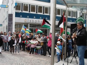 Demonstrationståget framme vid Speaker's Corner